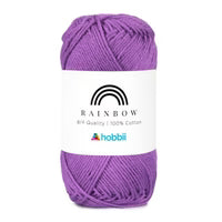 Hobbii Rainbow Cotton 8/4 Dusty Purple 68
